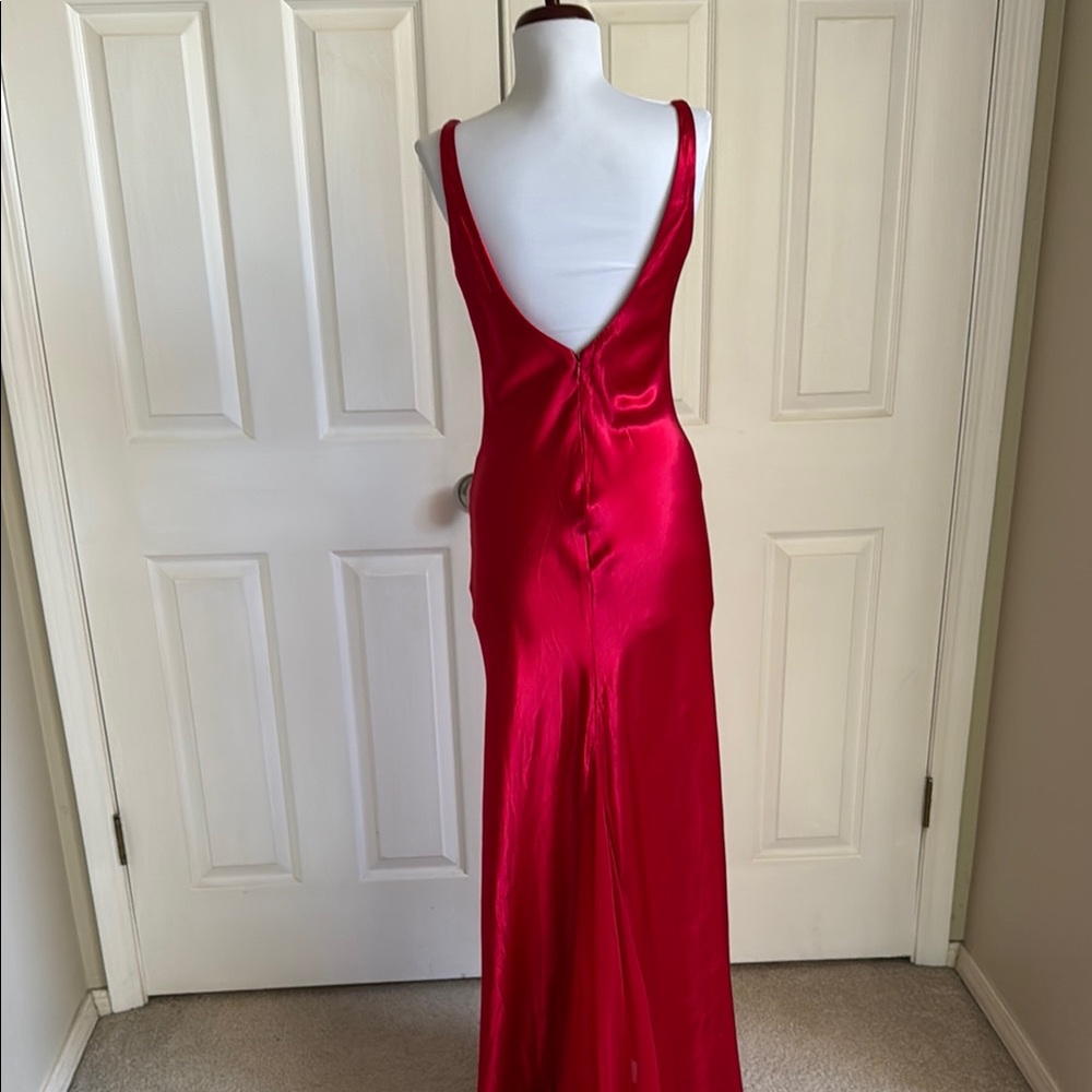 Betsy & Adam Red Maxi Dress - Picture 6 of 13